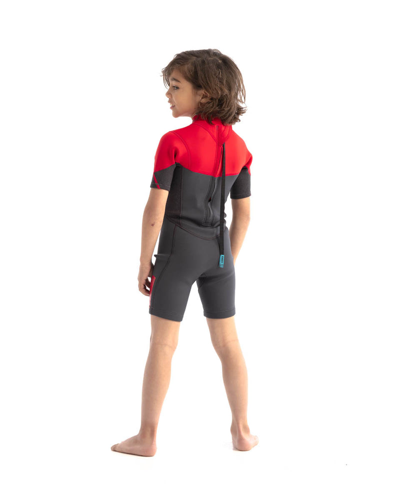 Boston 2mm Shorty Wetsuit Red